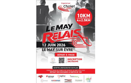 🏃‍♂️💨Appel à bénévoles - Le May Relais, c’est le 12 juin 2026 ! 💨🏃‍♀️